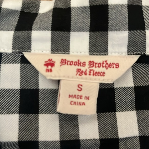 Ted Baker Red Fleece Plaid Pajama Buttons down Blouse Bottom embroidered Size S - Picture 5 of 9